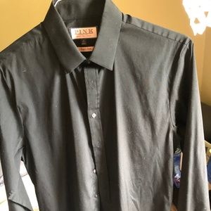 Thomas Pink Black Button Down